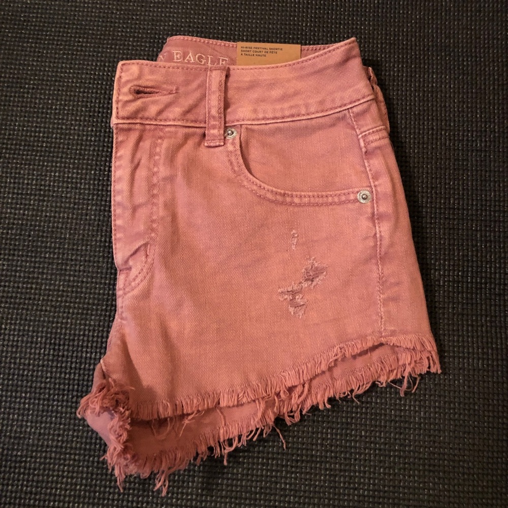 American Eagle High Rise Festival Shorts